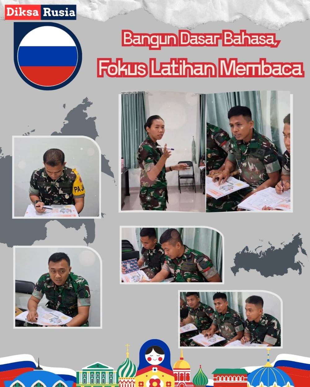 BANGUN DASAR BAHASA, SERDIK BAHASA RUSIA FOKUS LATIHAN MEMBACA