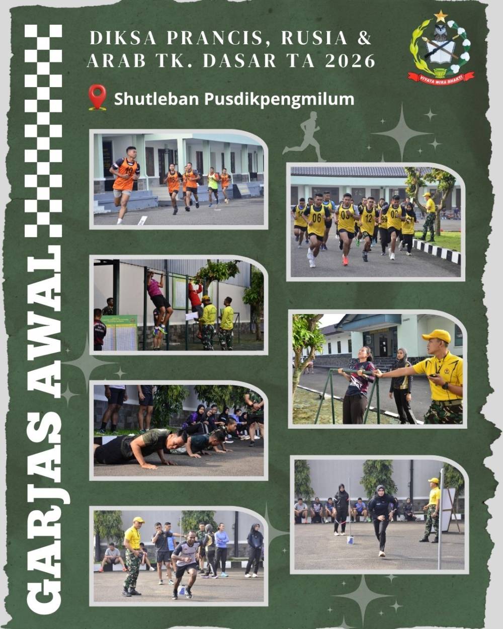 UJI FISIK SEBELUM ASAH OTAK, SERDIK BAHASA LAKSANAKAN TES GARJAS AWAL