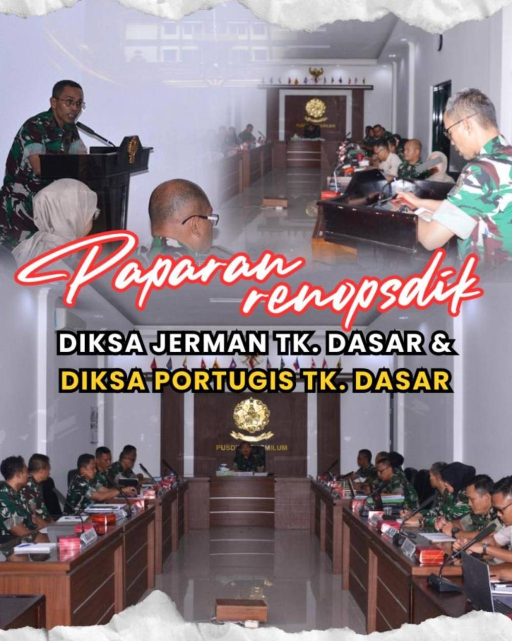 PUSDIKPENGMILUM KEMBALI LAKSANAKAN PAPARAN RENOPSDIK DIKSA JERMAN DAN DIKSA PORTUGIS