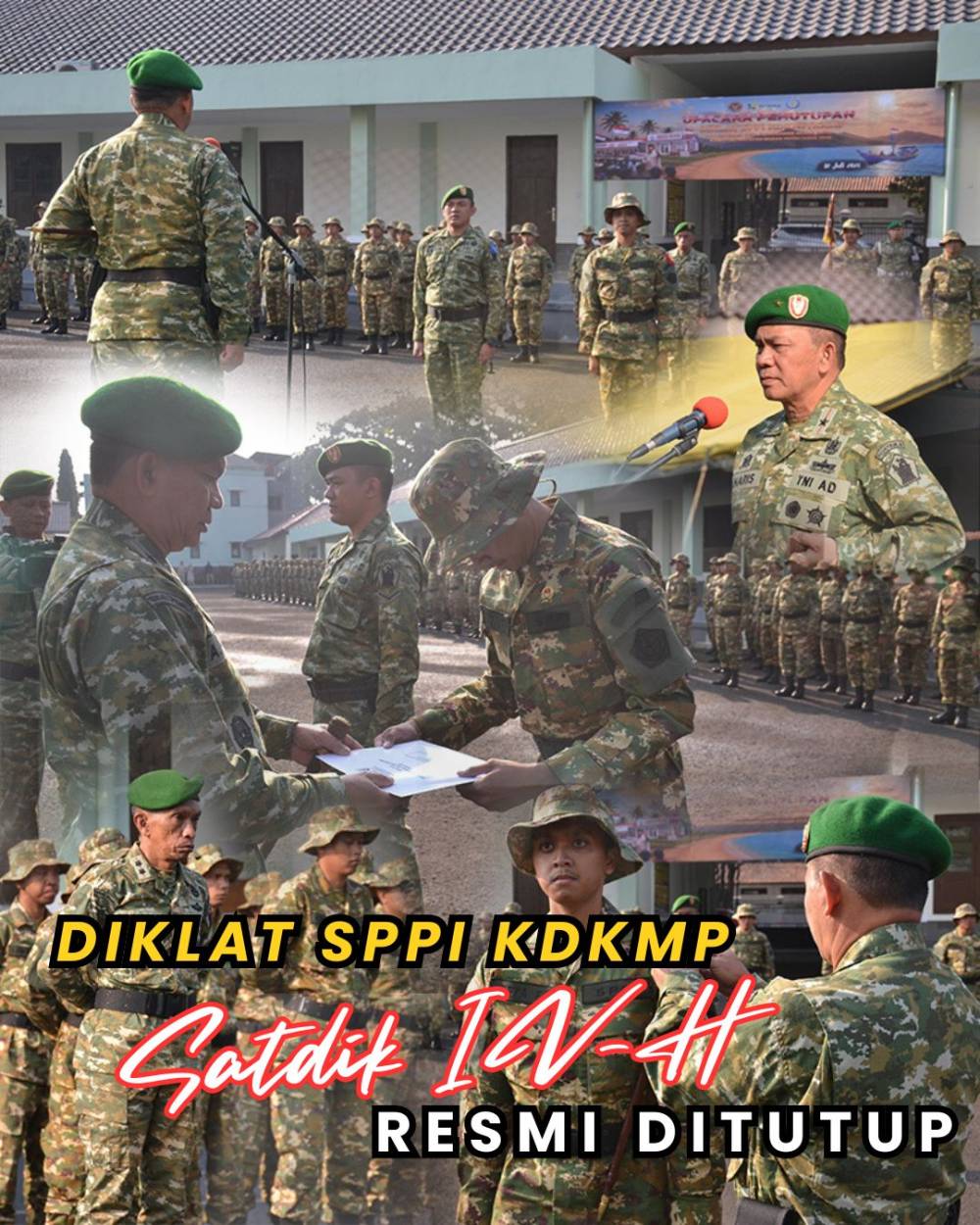 DIKLAT SPPI KDKMP TAHUN 2026 DI SATDIK IV-H PUSDIKPENGMILUM RESMI DITUTUP