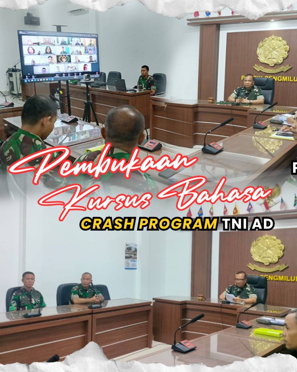 KABAGDIK BUKA KURSUS INTENSIF BAHASA INGGRIS, PRANCIS, DAN MANDARIN CRASH PROGRAM TNI AD TA 2026