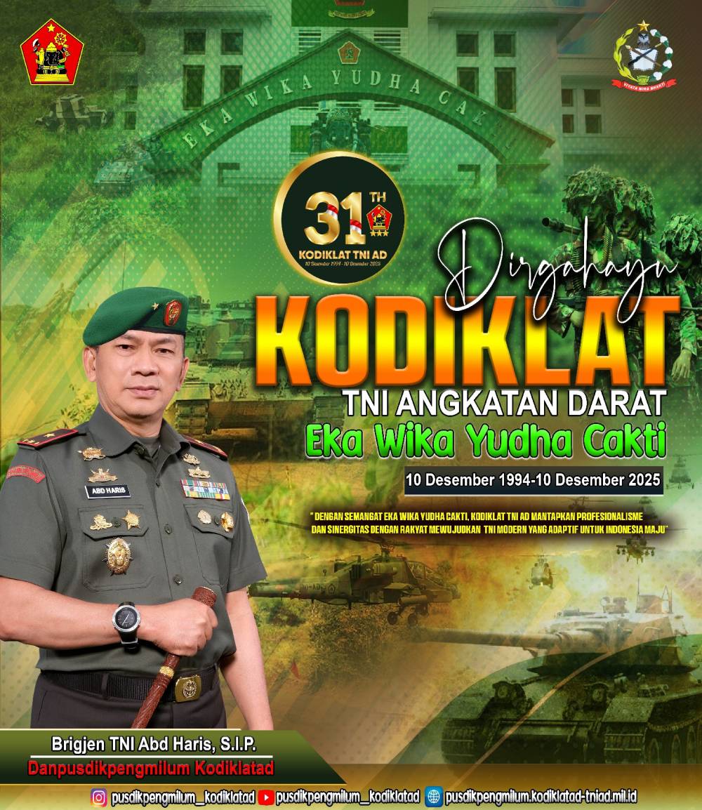 DIRGAHAYU ke-31 KODIKLAT TNI AD