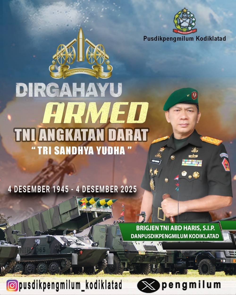 DIRGAHAYU ARMED ANGKATAN DARAT
