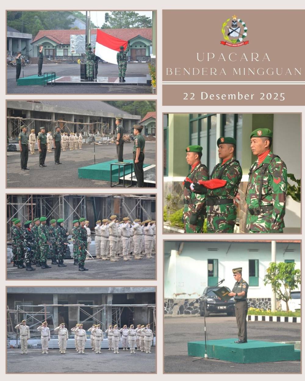 KHIDMAT DAN TERTIB, UPACARA BENDERA MINGGUAN PUSDIKPENGMILUM