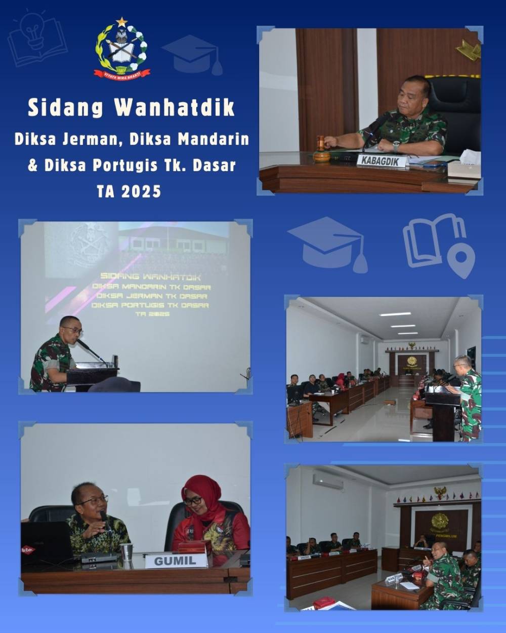 DIPIMPIN KABAGDIK, WANHATDIK TIGA PENDIDIKAN BAHASA BERJALAN LANCAR