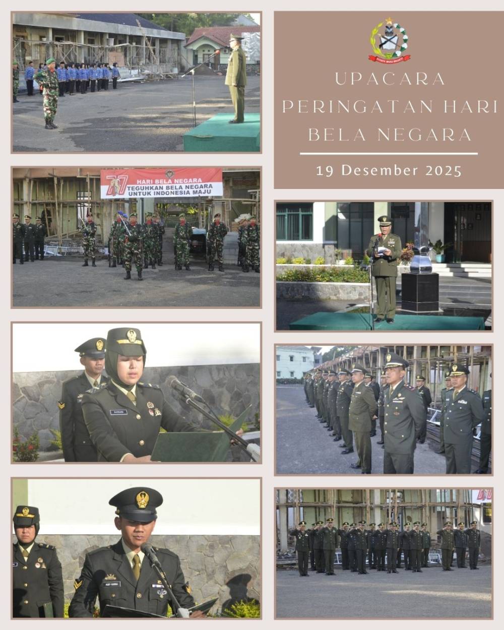 MEMPERINGATI HARI BELA NEGARA KE-77, PUSDIKPENGMILUM PERKUAT SEMANGAT KEBANGSAAN