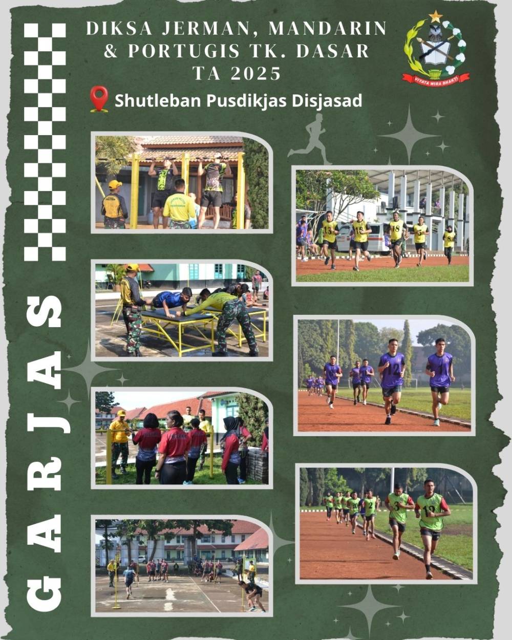 UJI FISIK MENJELANG AKHIR PENDIDIKAN: DIKSA JERMAN, MANDARIN DAN PORTUGIS TUNTASKAN TES GARJAS AKHIR