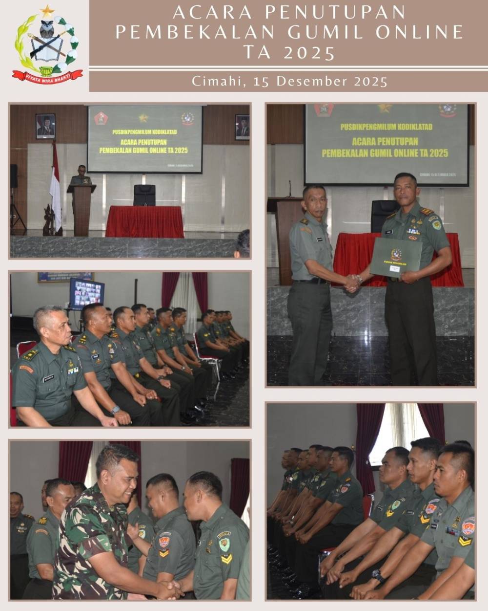 PEMBEKALAN GUMIL ONLINE TA 2025 RESMI DITUTUP, GUMIL SIAP TERAPKAN ILMU DI SATUAN