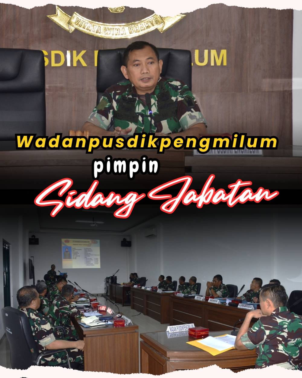 PUSDIKPENGMILUM LAKSANAKAN SIDANG JABATAN PAMEN GOLONGAN V DAN VI TRIWULAN III TA 2026