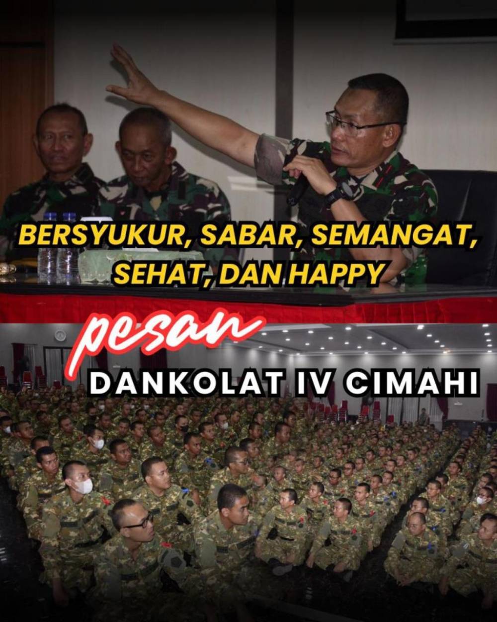 DANKOLAT IV-CIMAHI TEKANKAN INTEGRITAS DAN NILAI 4S-1H KEPADA SERDIK SPPI KDKMP SATDIK IV-H