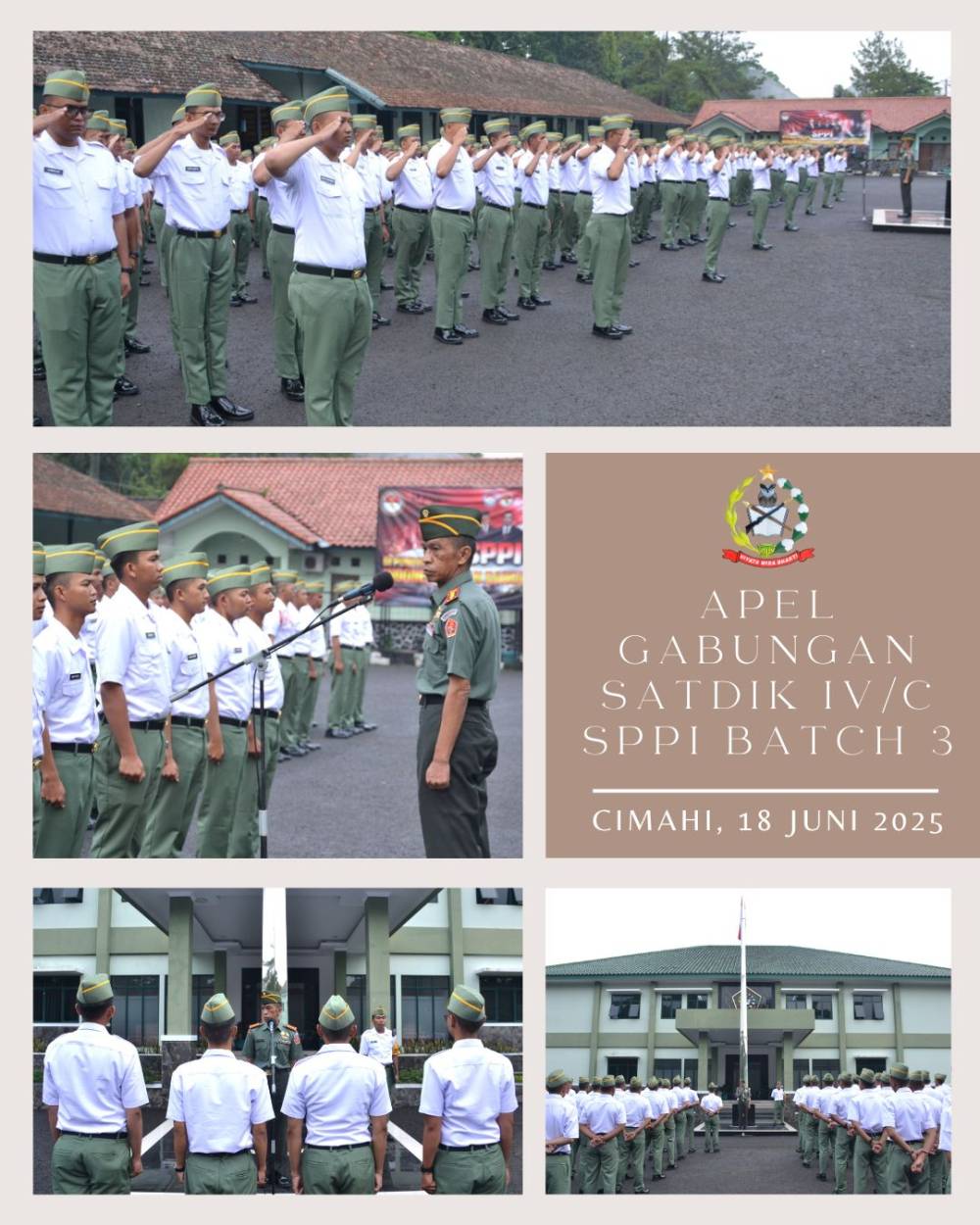 KEBANGGAAN DALAM BALUTAN SERAGAM PADA APEL GABUNGAN SPPI SATDIK IV/C