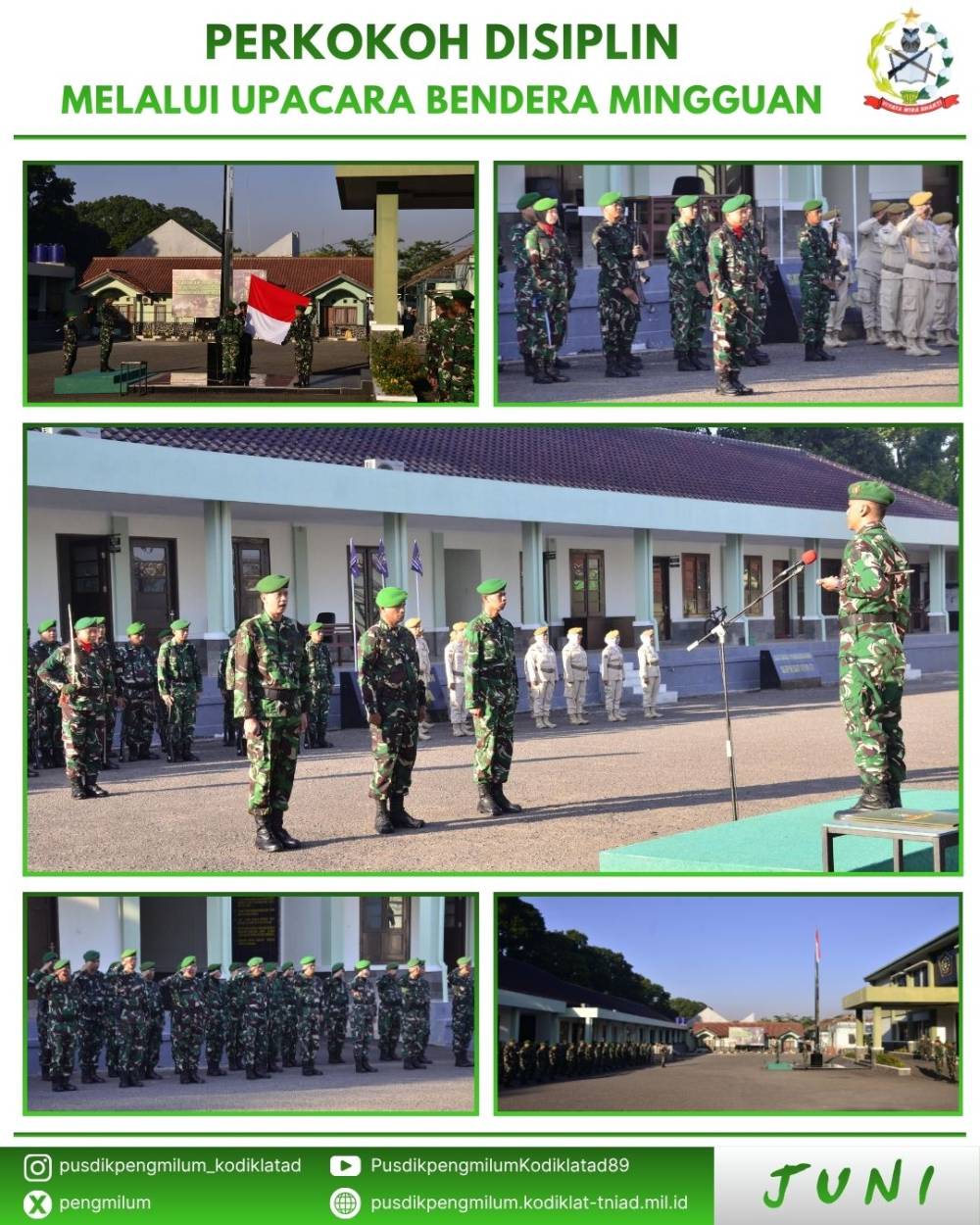 PERKOKOH DISIPLIN MELALUI UPACARA BENDERA MINGGUAN