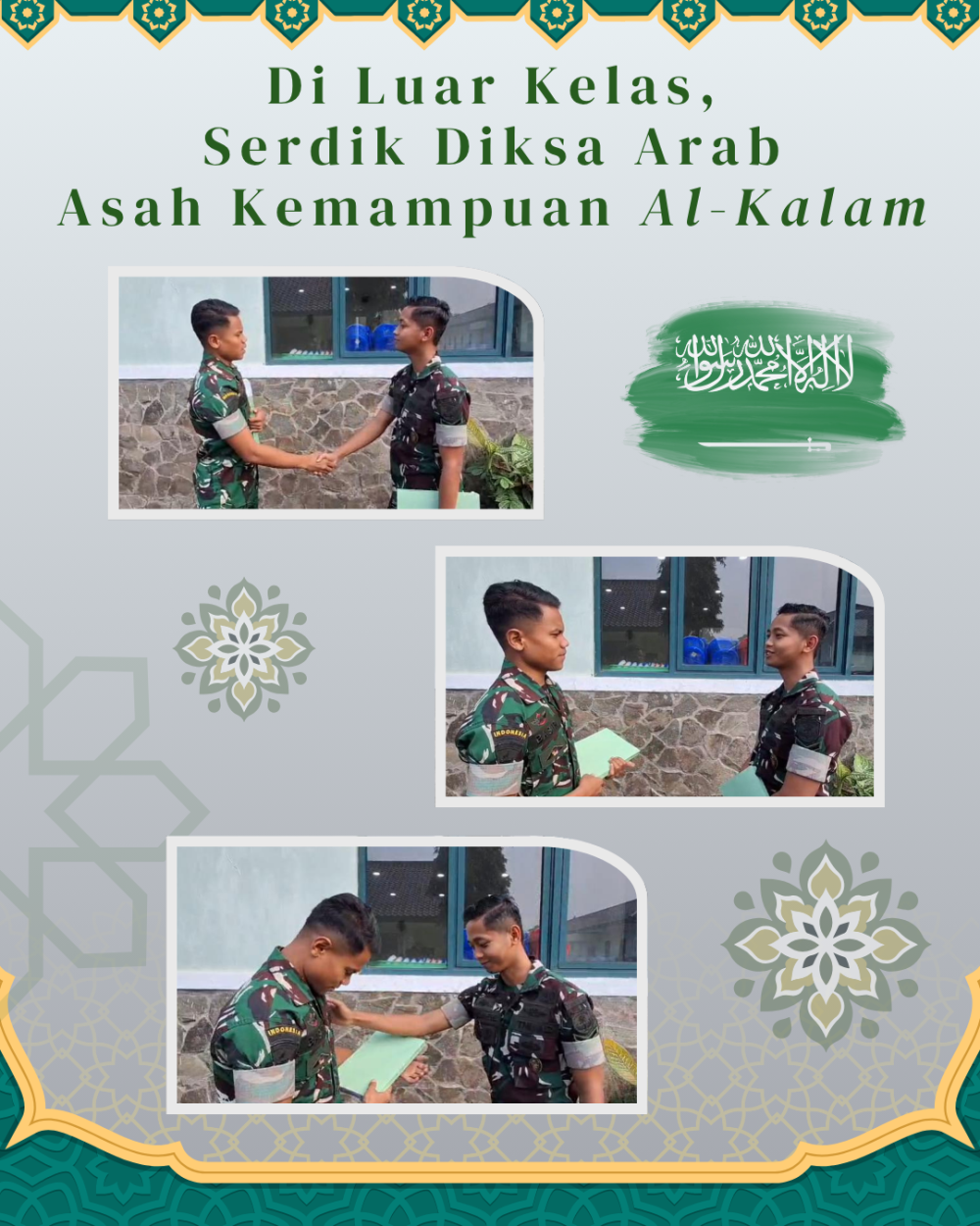 SERDIK DIKSA BAHASA ARAB PRAKTIK PERCAKAPAN DI LUAR KELAS DENGAN TEMA IBADAH SHUBUH