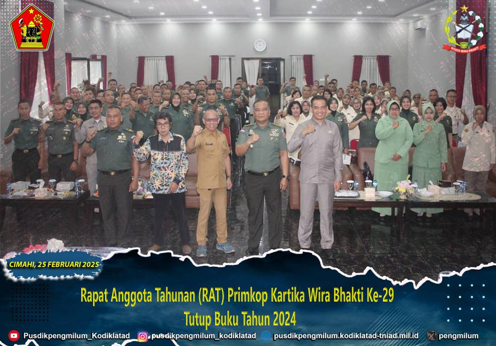RAPAT ANGGOTA TAHUNAN PRIMKOP KARTIKA WIRA BHAKTI KE-29 : SINERGI UNTUK KEMANDIRIAN DAN KESEJAHTERAAN ANGGOTA