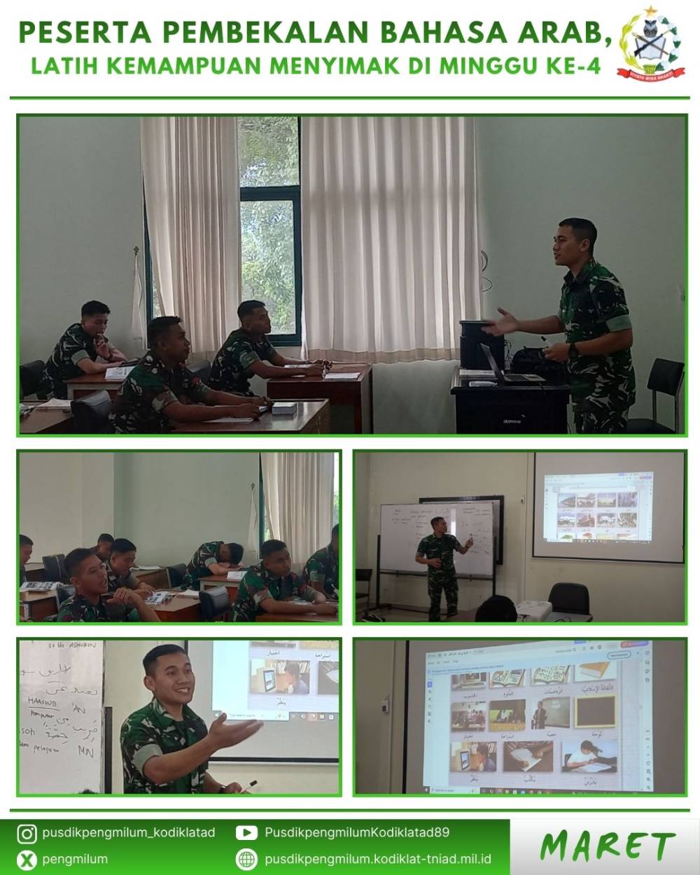 MASUK MINGGU KEEMPAT, PESERTA PEMBEKALAN BAHASA ARAB LATIH KEMAMPUAN MENYIMAK