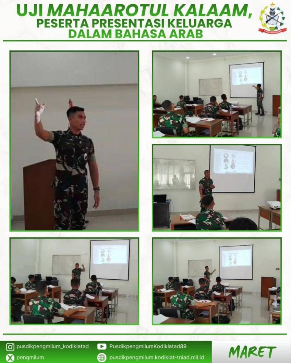 UJI MAHAAROTUL KALAAM, PESERTA PRESENTASI KELUARGA DALAM BAHASA ARAB