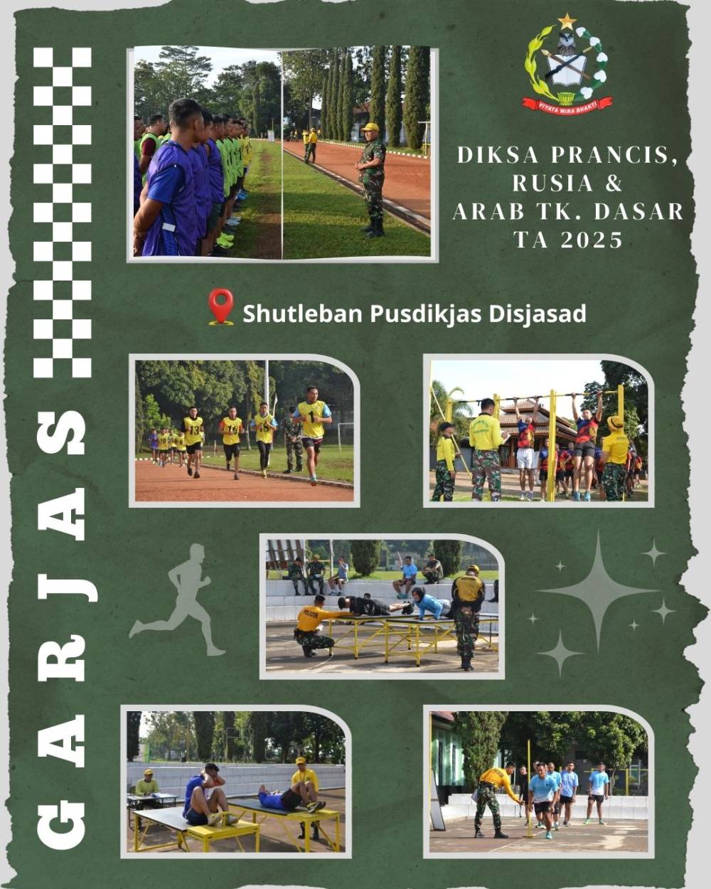 56 SERDIK DIKSA BAHASA LAKSANAKAN TES GARJAS AKHIR DENGAN AMAN