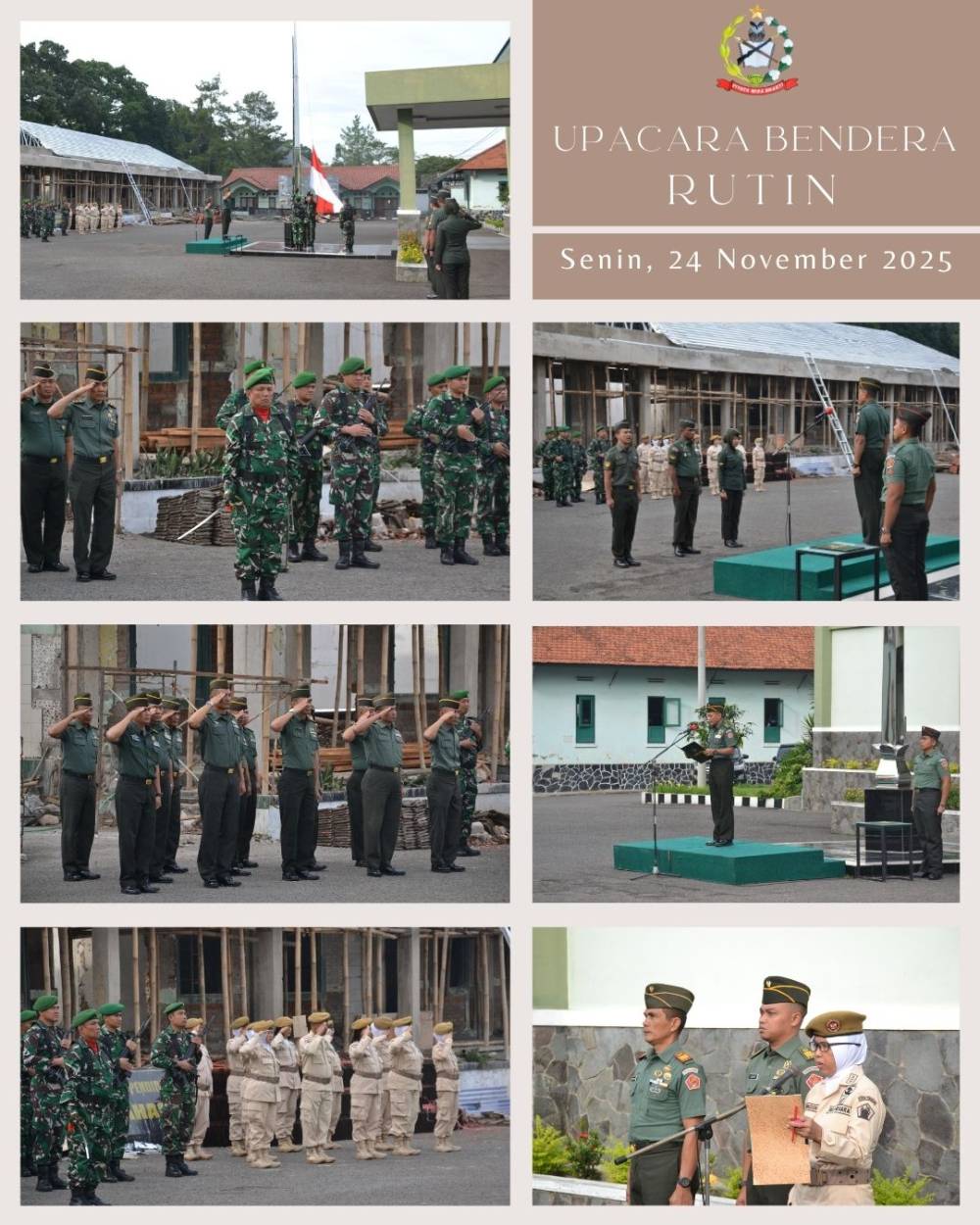 PUSDIKPENGMILUM GELAR UPACARA BENDERA MINGGUAN : WUJUD DISIPLIN DAN PENGABDIAN