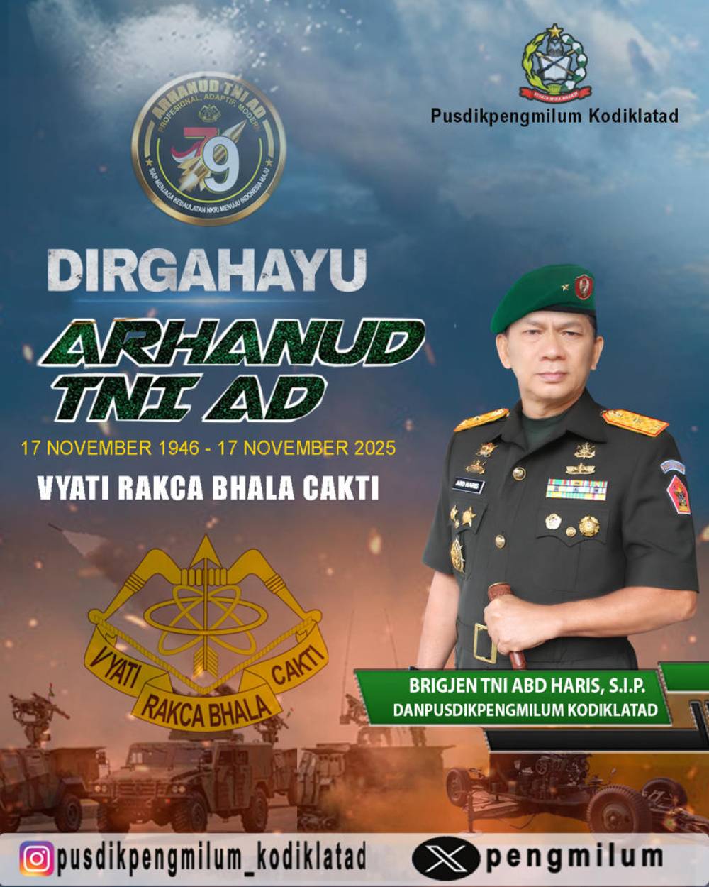 DIRGAHAYU ARHANUD TNI ANGKATAN DARAT