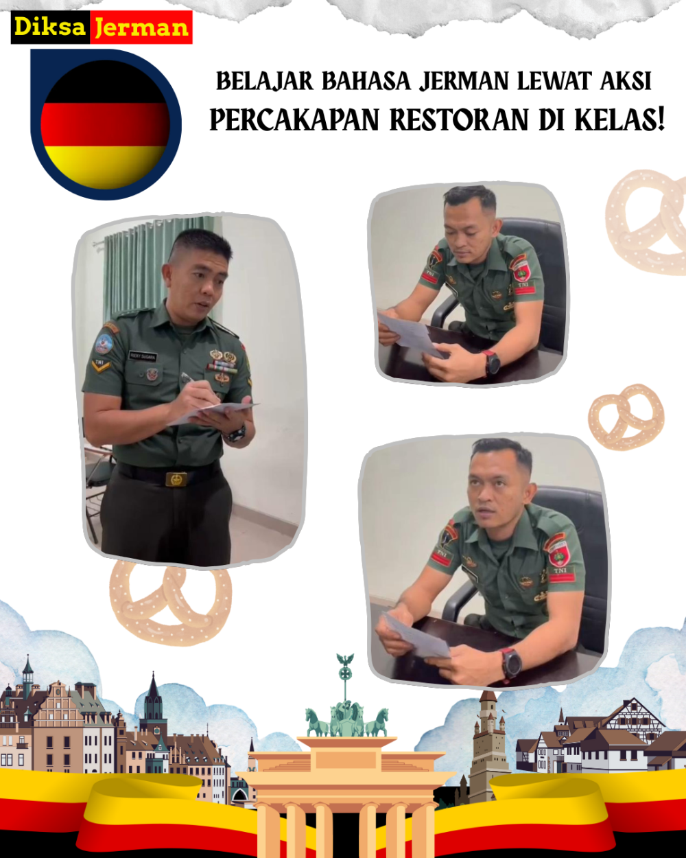 BELAJAR BAHASA JERMAN LEWAT AKSI: PERCAKAPAN RESTORAN DI KELAS!