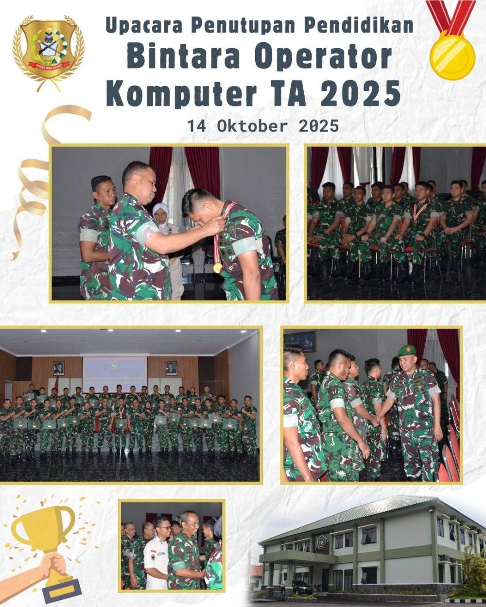 30 BINTARA OPERATOR KOMPUTER RESMI LULUS, PRAJURIT KOMANDO SERTU RISKY HIDAYATULLAH RAIH PREDIKAT TERBAIK