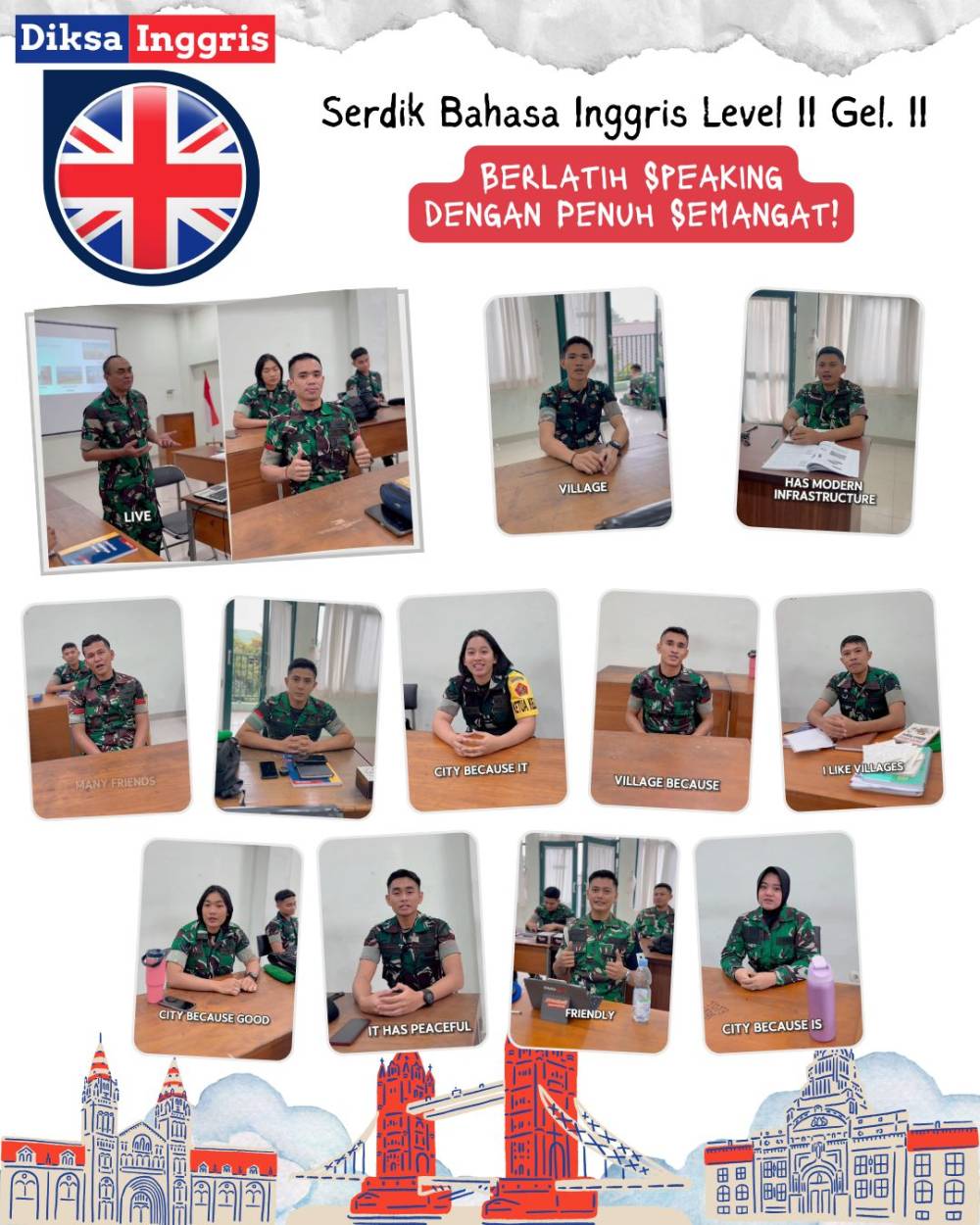 SERDIK BAHASA INGGRIS LEVEL II GELOMBANG II LATIH SPEAKING DENGAN TEMA TEMPAT TINGGAL YANG DISUKAI