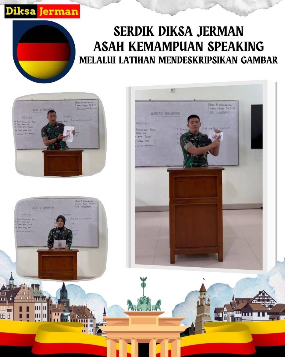 SERDIK DIKSA JERMAN ASAH KEMAMPUAN SPEAKING MELALUI LATIHAN MENDESKRIPSIKAN GAMBAR