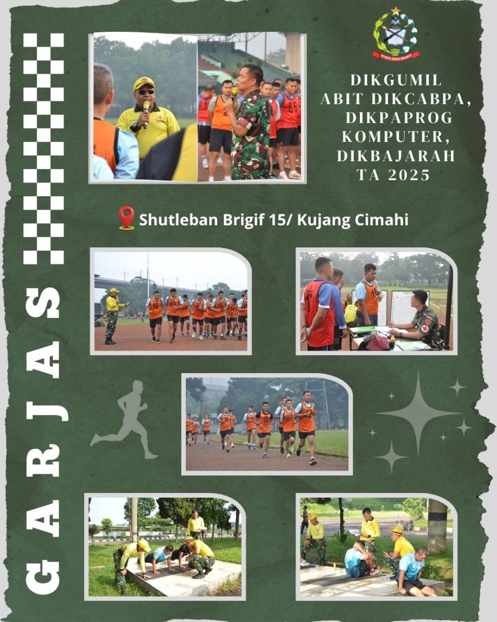 59 SERDIK PUSDIKPENGMILUM JALANI EVALUASI GARJAS AKHIR TA 2025 DI BRIGIF 15/KUJANG CIMAHI