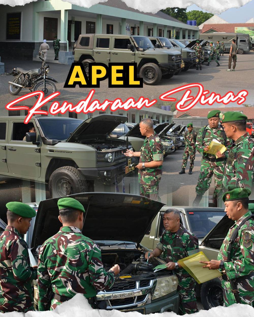 USAI UPACARA, PUSDIKPENGMILUM LAKSANAKAN APEL KENDARAAN DINAS